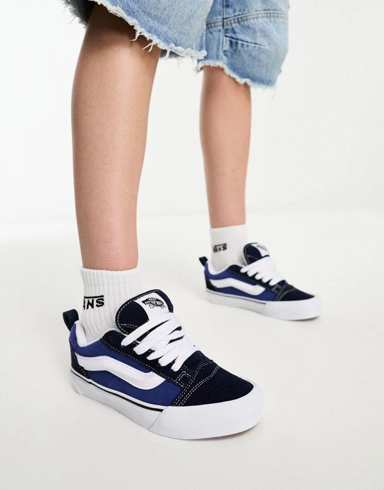 Vans Vans Knu Skool chunky sneakers in navy and white - NAVY 1