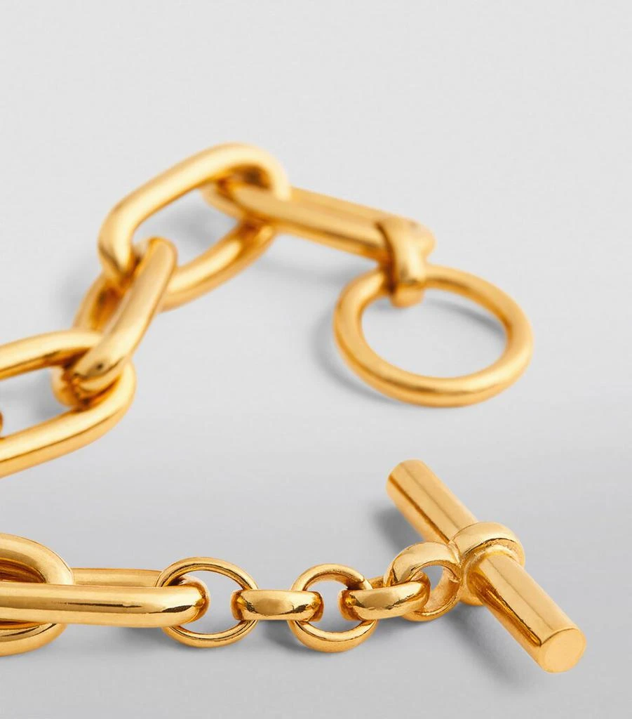 TILLY SVEAAS Medium Gold-Plated Oval-Linked Bracelet 3