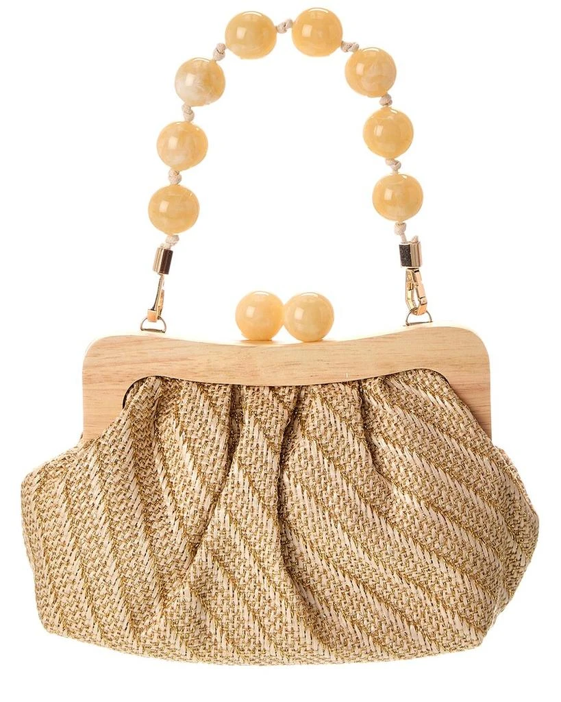 Dolce Vita Randy Medium Raffia Clutch 2