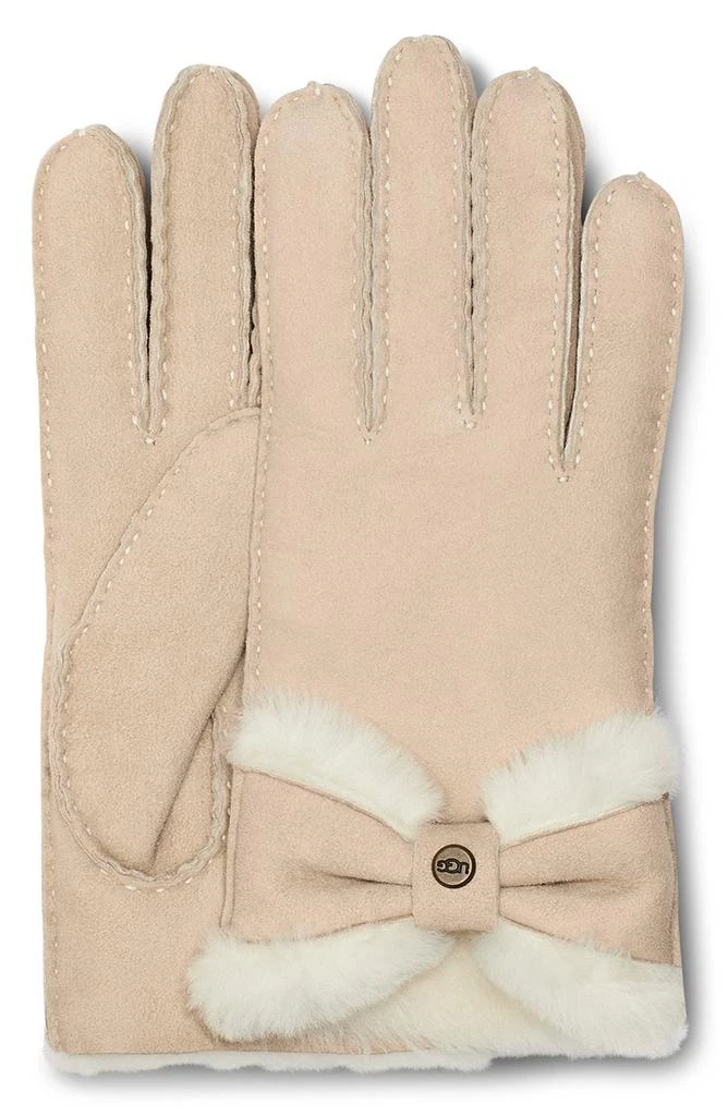 UGG Bow Genuine Shearling Gloves 2