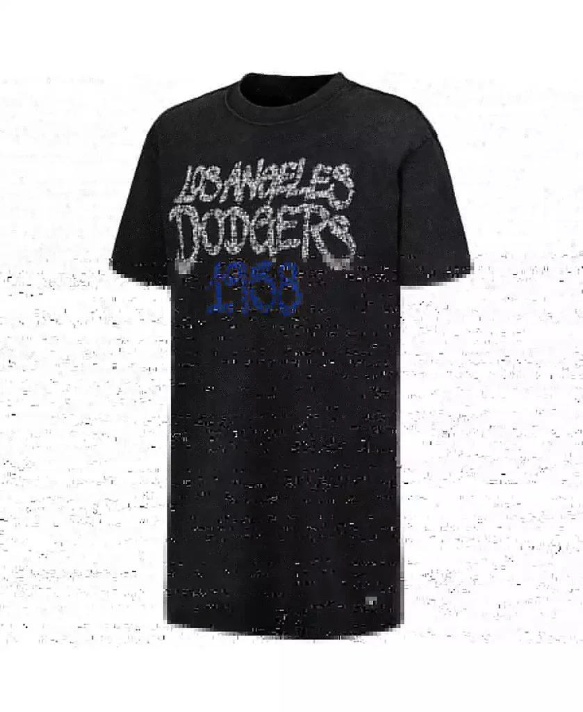 The Wild Collective Women's Black Los Angeles Dodgers T-shirt Dress 3