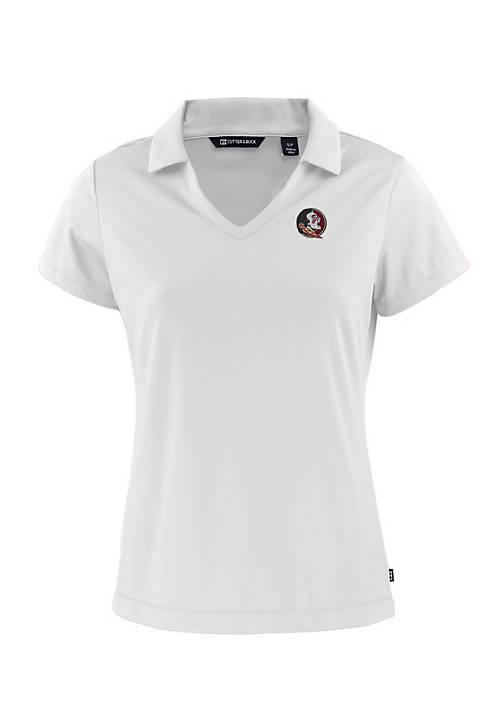 Cutter & Buck Buck Ncaa Florida State Seminoles Daybreak Eco Recycled V Neck Polo