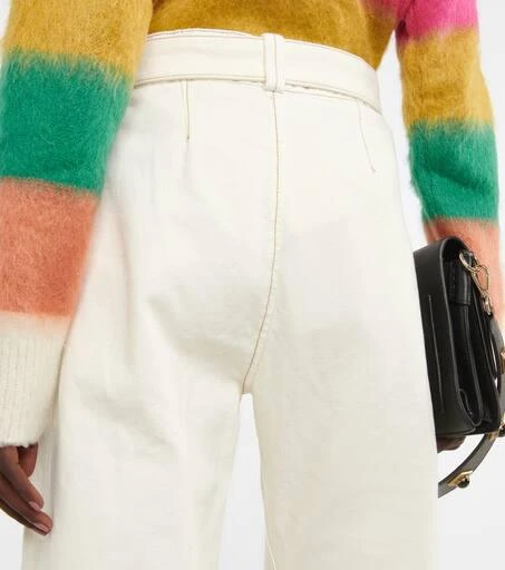 ETRO Low-rise straight cotton canvas pants 6