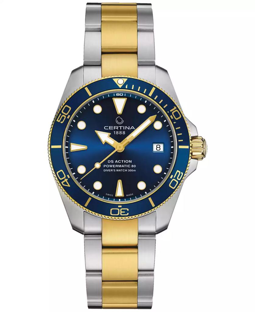 Certina Unisex Swiss Automatic DS Action Diver Two-Tone Stainless Steel Bracelet Watch 38mm