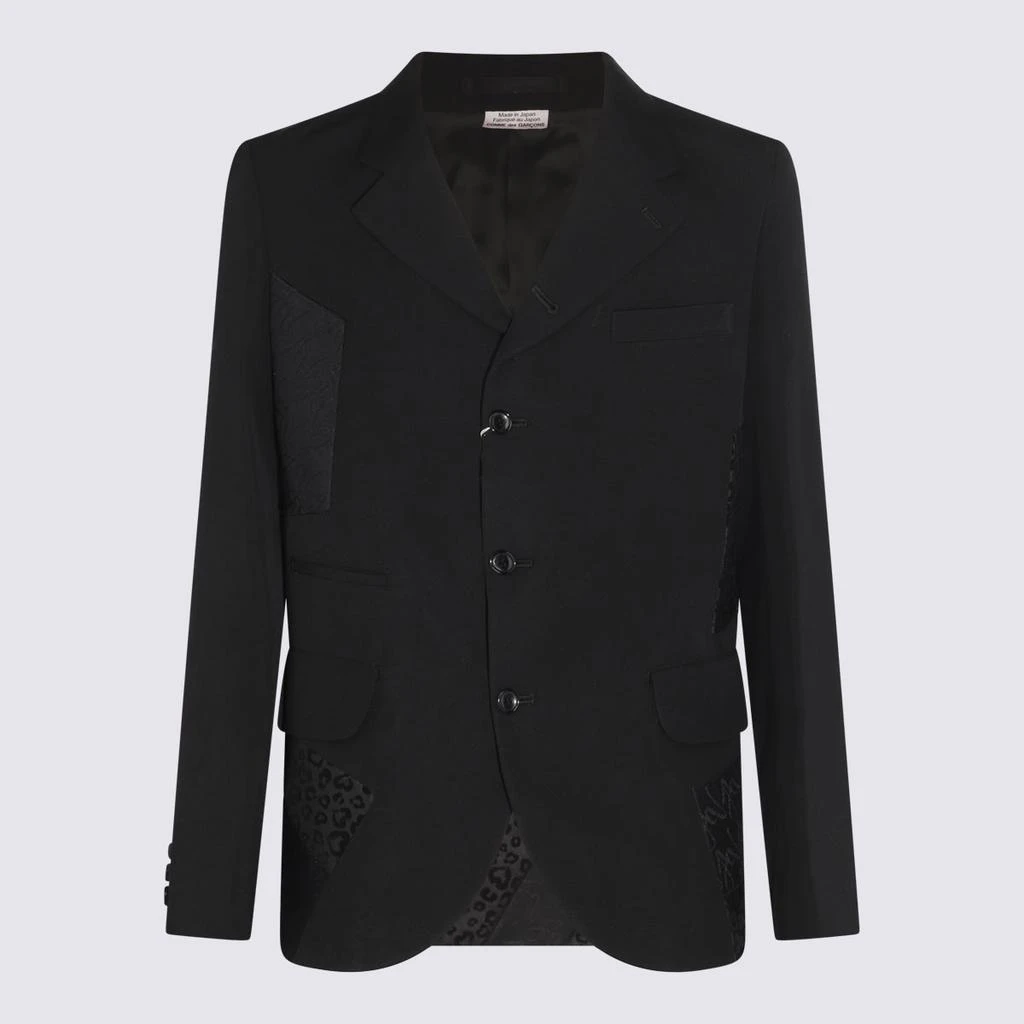 Comme des Garcons Black Wool And Linen Blazer 2