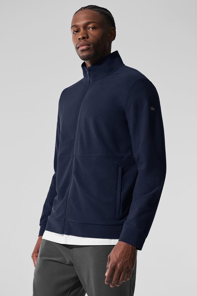 Alo Conquer Max Mock Neck Full Zip - Navy