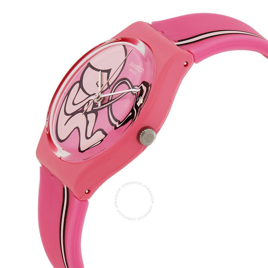 Swatch Origin Of Love Quartz Pink Dial Unisex Watch GZ242