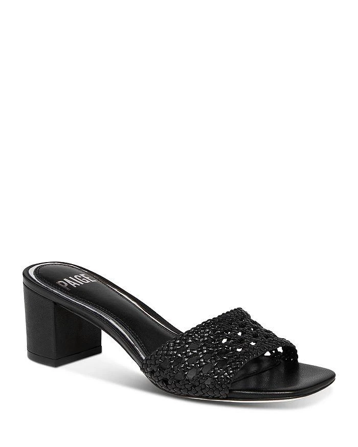 Paige Women's Marie Slip On Woven High Heel Sandals 1