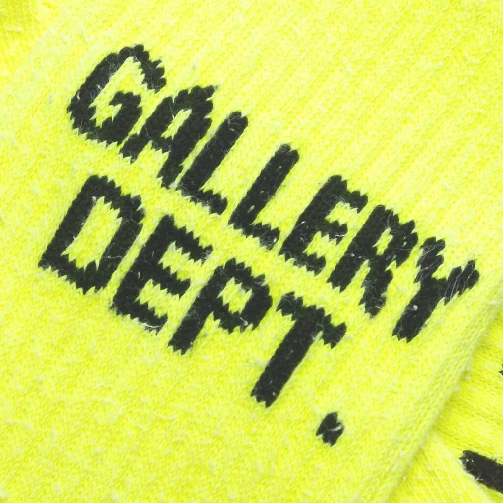 Gallery Men
s Clean Socks In Fluorescent Yellow 2