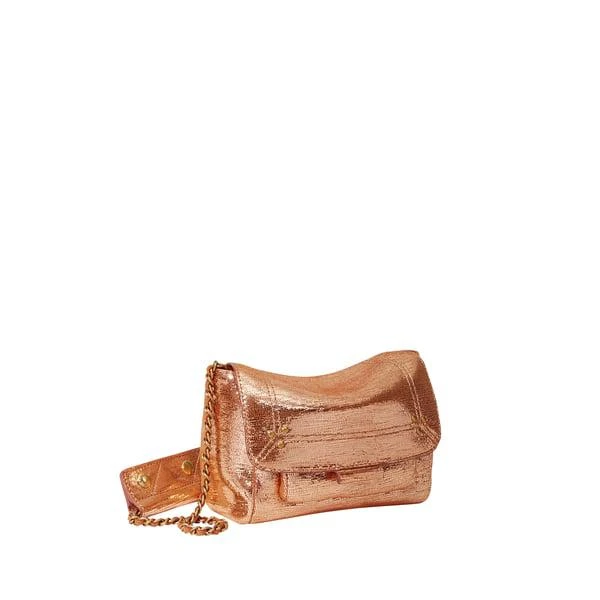 JÉRÔME DREYFUSS Lulu S lamé leather shoulder bag 1