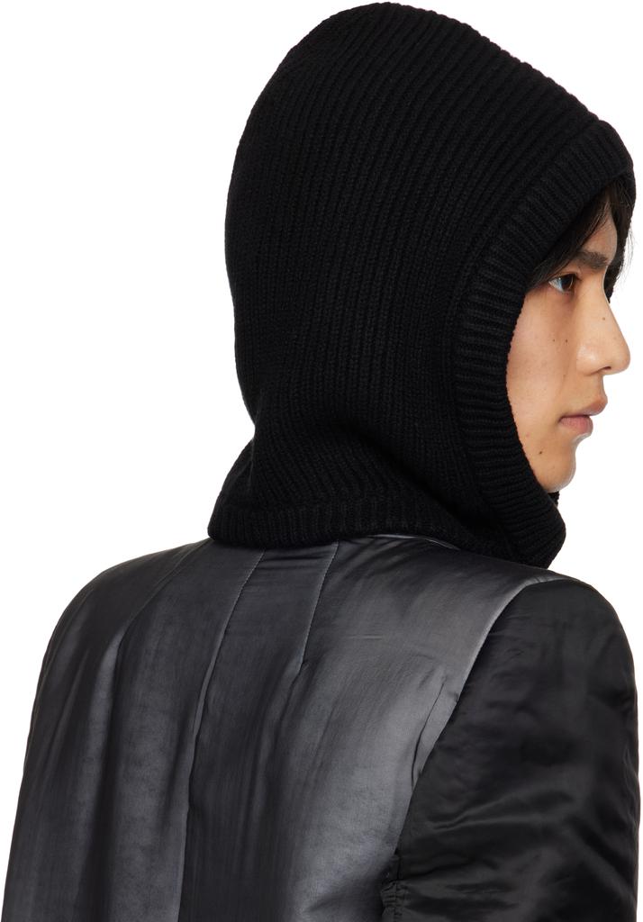 Rick Owens Black Concordians Cashmere Hood - Sweaters - Free