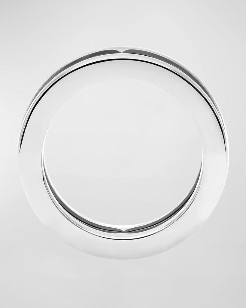 BVLGARI B.Zero1 White Gold 1-Band Logo Ring, EU 60 / US 9 4