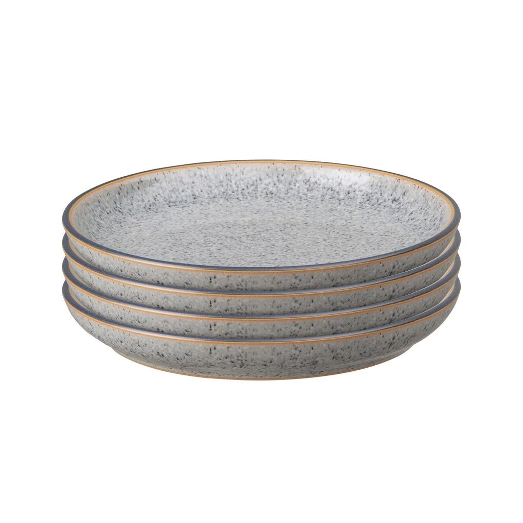 DENBY Studio grey 4 piece small coupe plate set 1