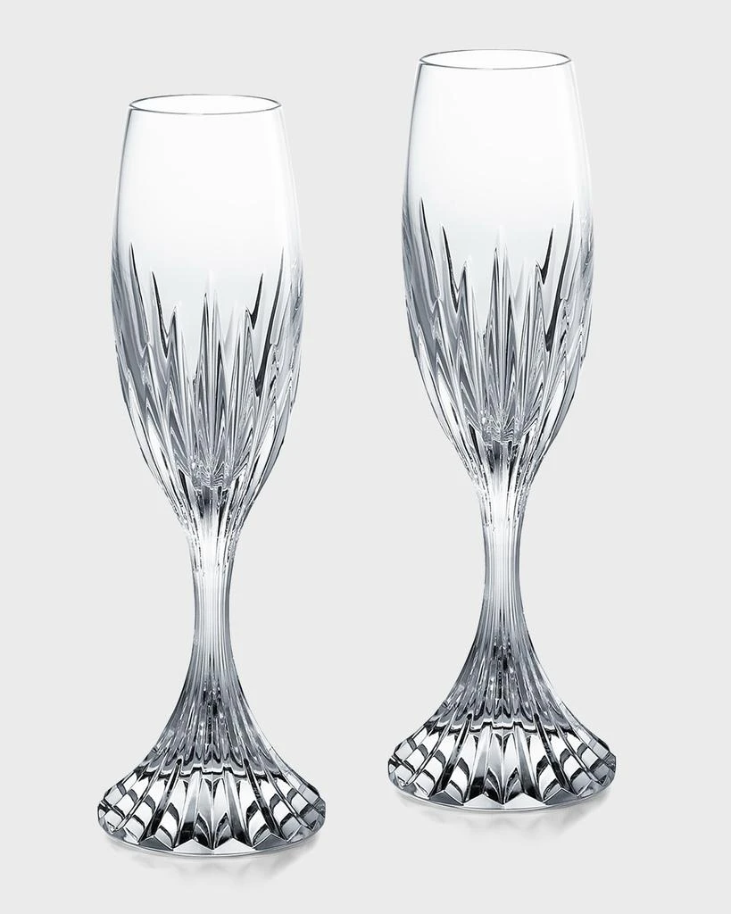 Baccarat Massena Champagne Flutes, Set of 2 1