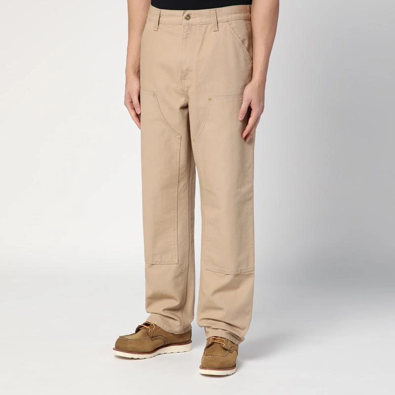 Carhartt WIP Dusty Brown Rinsed Double Knee Pant 4