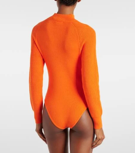 Farm Rio Orange knitted bodysuit 4