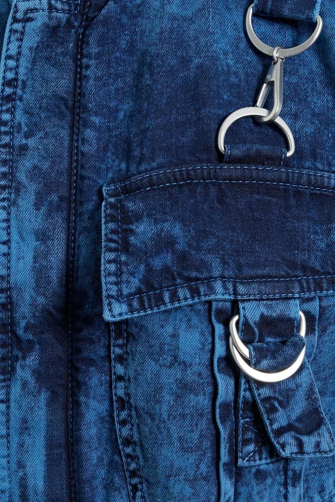Stella McCartney Belted buckle-detailed denim jumpsuit 4