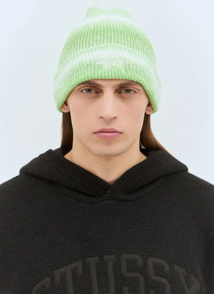 STUSSY Stüssy Logo Embroidered Ribbed Beanie 1