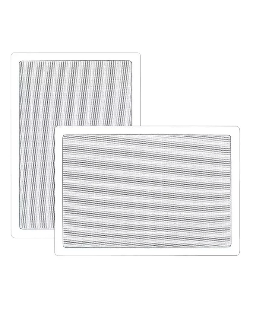 Pyle PDIW65 6.5" In-Wall/In-Ceiling 2-Way Stereo Speakers - Flush Mount, White, Pair