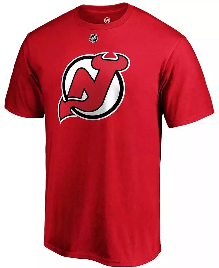 Fanatics Men's P.K. Subban Red New Jersey Devils Authentic Stack Name and Number T-shirt 2