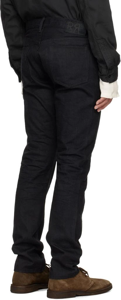RRL Black Slim Fit Selvedge Jeans 3