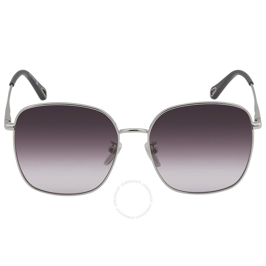 Chloe Grey Square Ladies Sunglasses CH0076SK 003 58