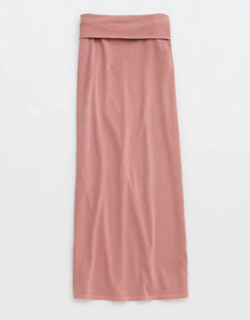 Aerie Aerie Chill Up Foldover Maxi Skirt 4