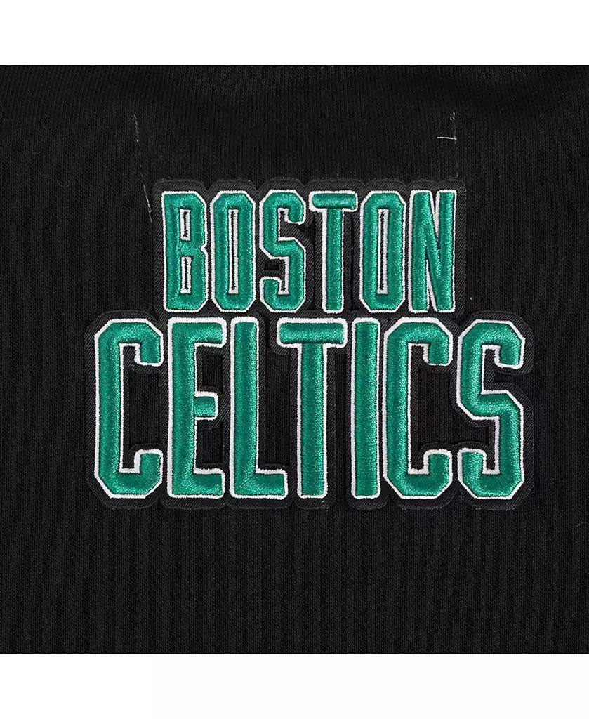 Pro Standard Women's Black Boston Celtics Area Code Cropped Pullover Sweatshirt 2