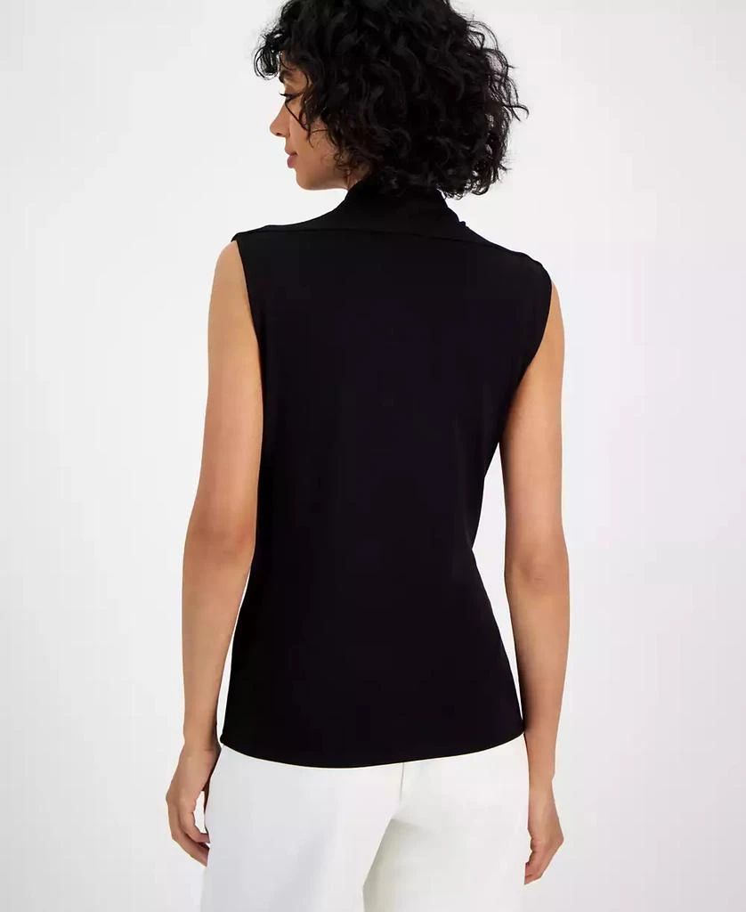 Tahari Women's V-Neck Sleeveless Top 2