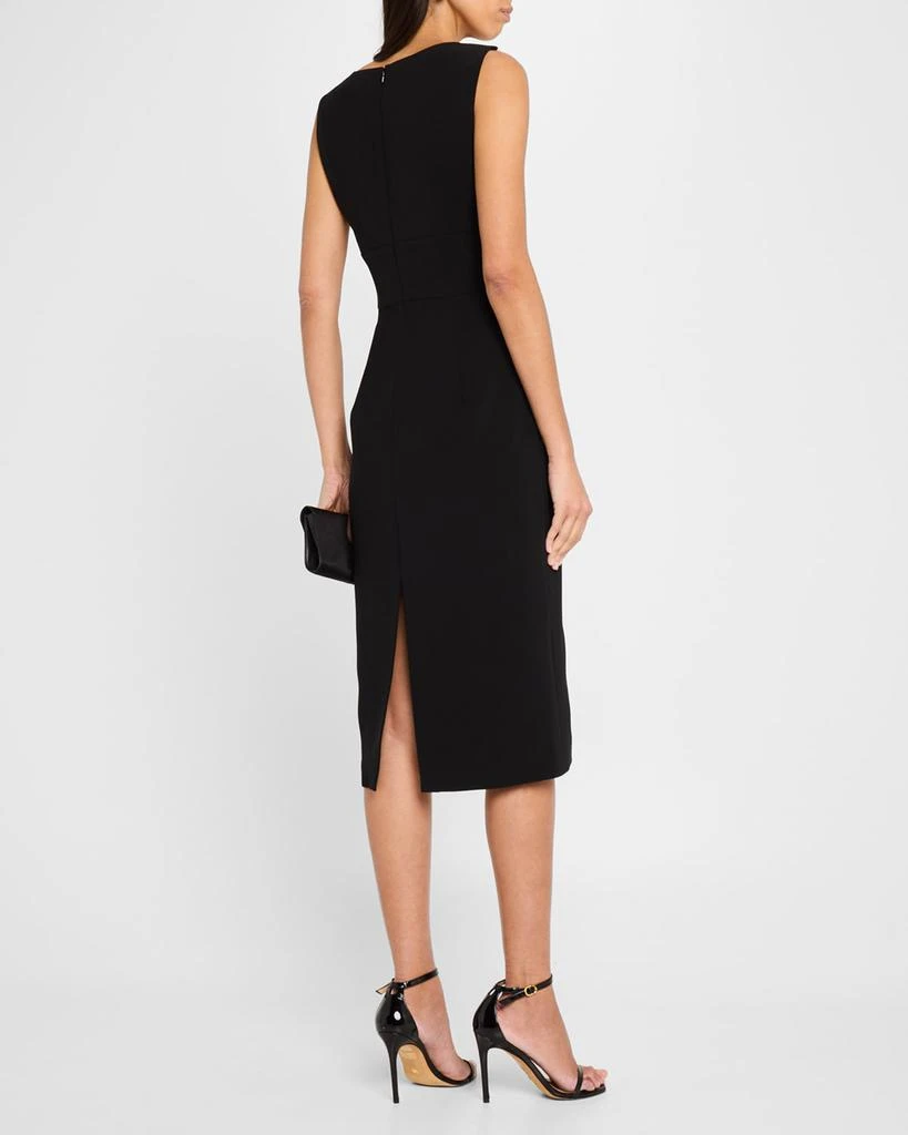 PRABAL GURUNG Colorblock V-Neck Sleeveless Midi Dress 3