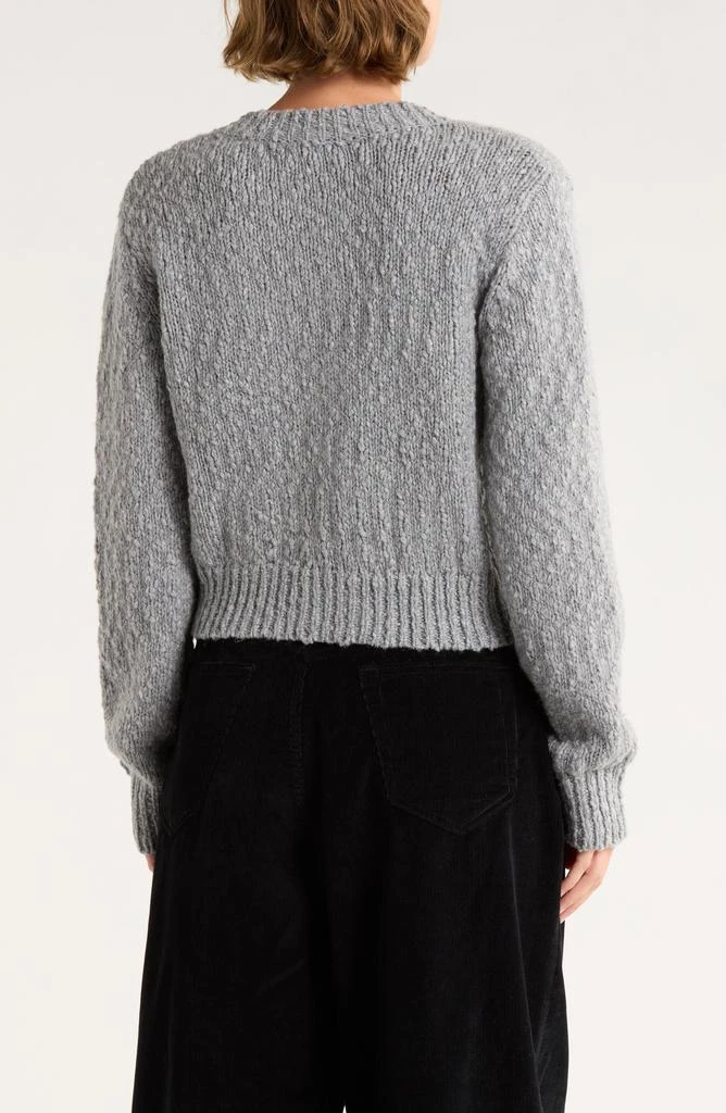 FRAME Button Front Wool Blend Crop Cardigan 2