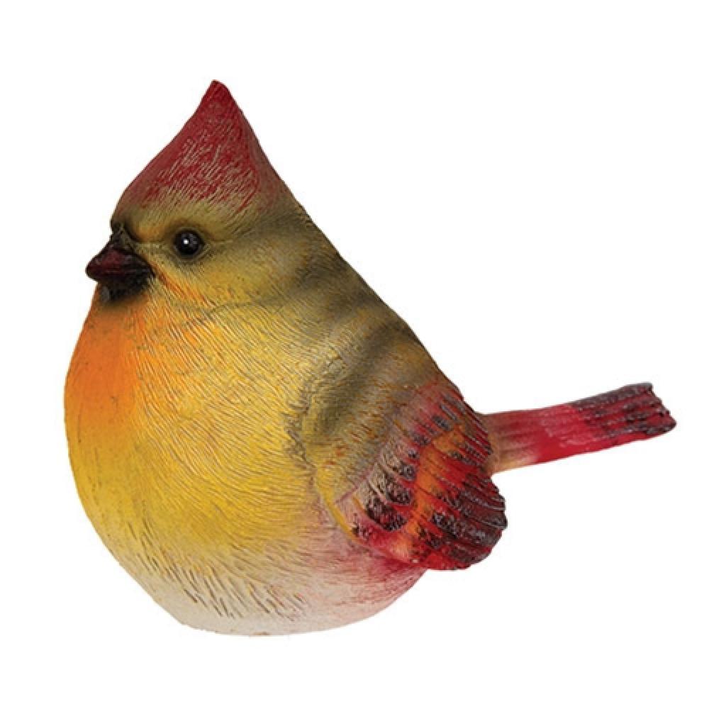 HomeGifo Resin Female Cardinal Figurine 4"H