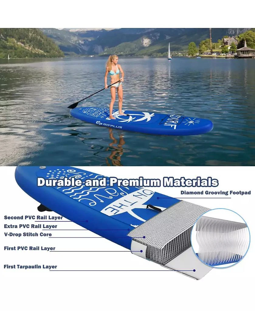 Costway Inflatable Stand Up Paddle Board Surfboard 5