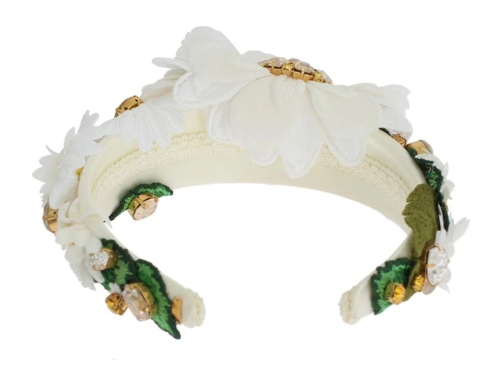 Dolce & Gabbana Dolce & Gabbana Sunflower Crystal Luxury Women's Headband 5