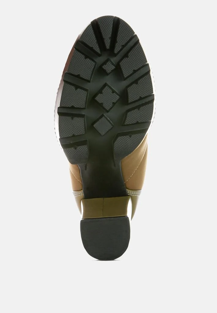 London Rag scotch high heel quilted satin biker boots 4