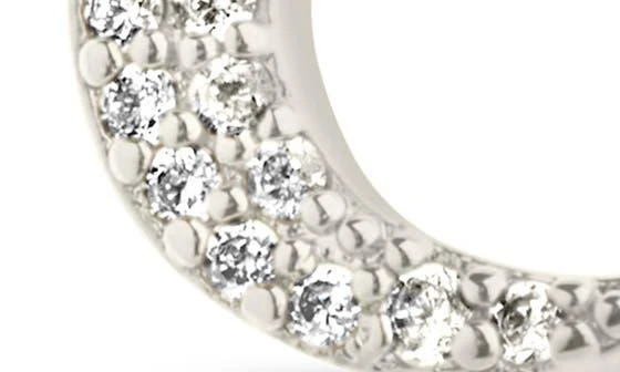 Sterling Forever Cubic Zirconia Crescent Moon Pendant Necklace 5