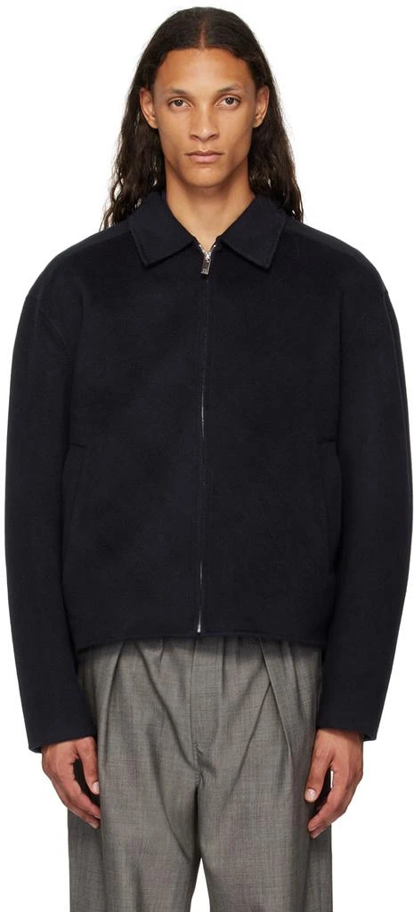 Róhe Navy Double-Faced Wool Jacket 1