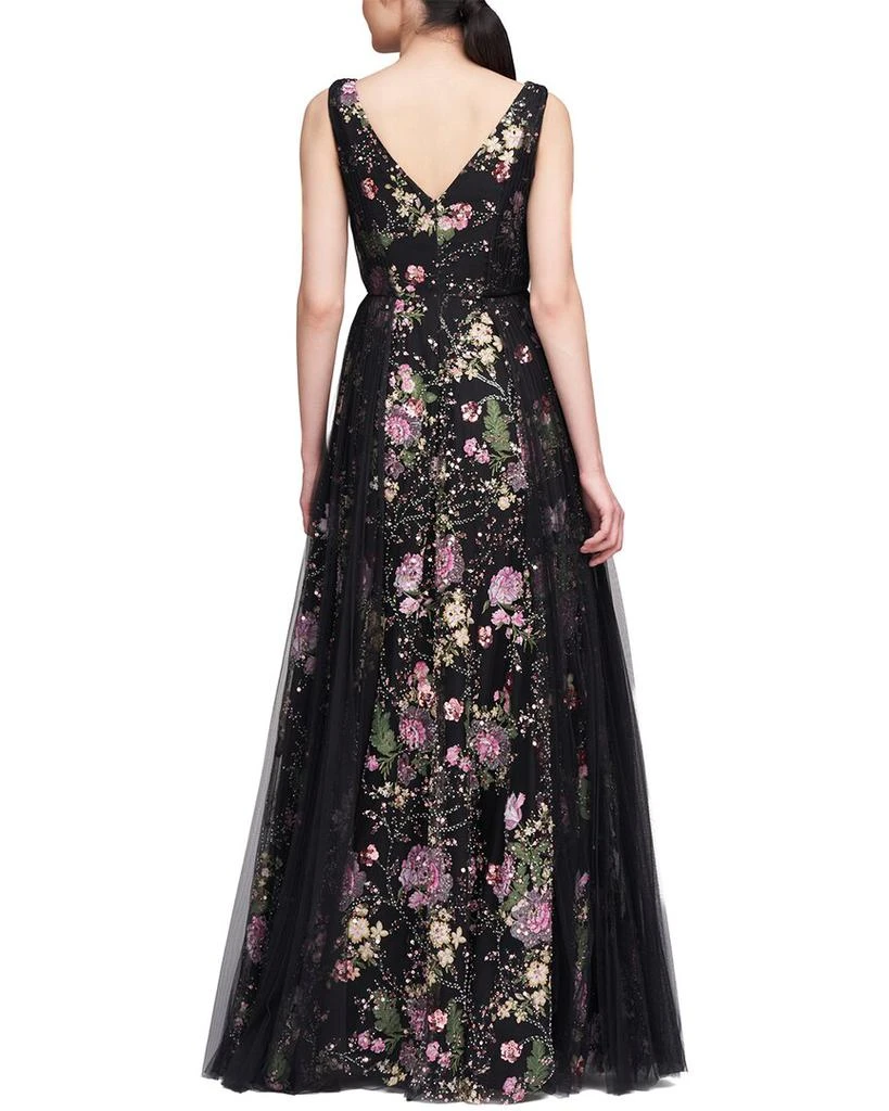 theia beaded dress 3-Tiered Beaded Gown main image 0