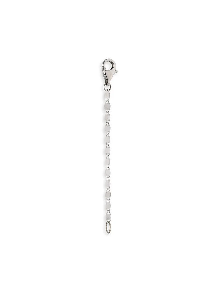 LANA Petite Nude 14K White Gold Extender Disc Chain
