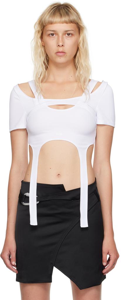 HELIOT EMIL White Hail Harness T-Shirt