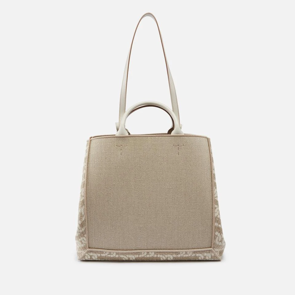 Tod's Tod's Large Canvas and Jacquard Tote Bag 3