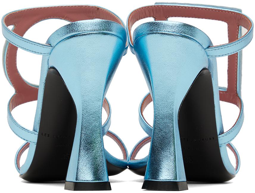 Les Petits Joueurs Blue Hoya Heeled Sandals