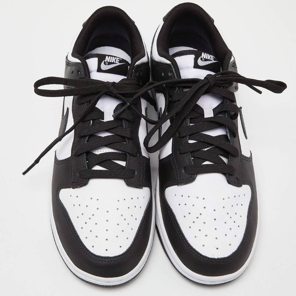 Nike Nike Black/White Leather Dunk Low Top “Panda” Sneakers Size 46