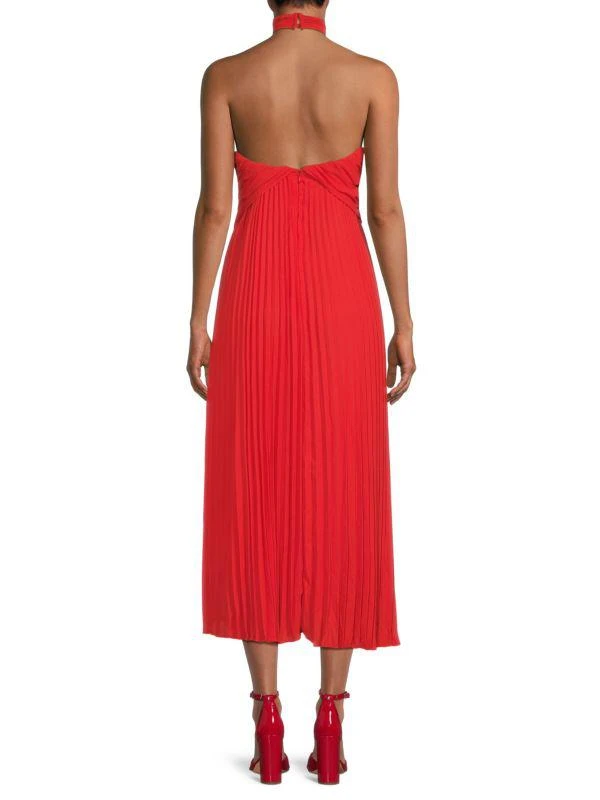 REISS Roya Accordion Pleated Midi Dress 2