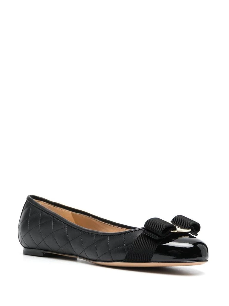 Ferragamo FERRAGAMO - Vara Quilted Leather Ballet Flats 4