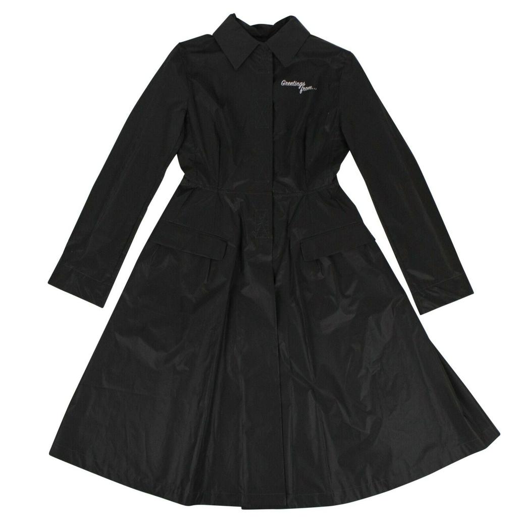 Palm Angels Women's 'Recovery' Windbreaker Coat - Black