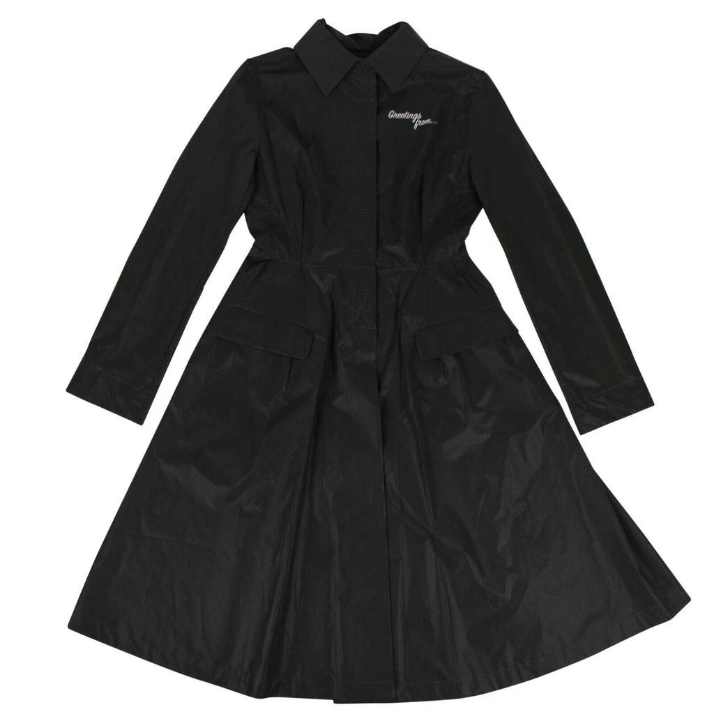 Palm Angels Women's 'Recovery' Windbreaker Coat - Black 1