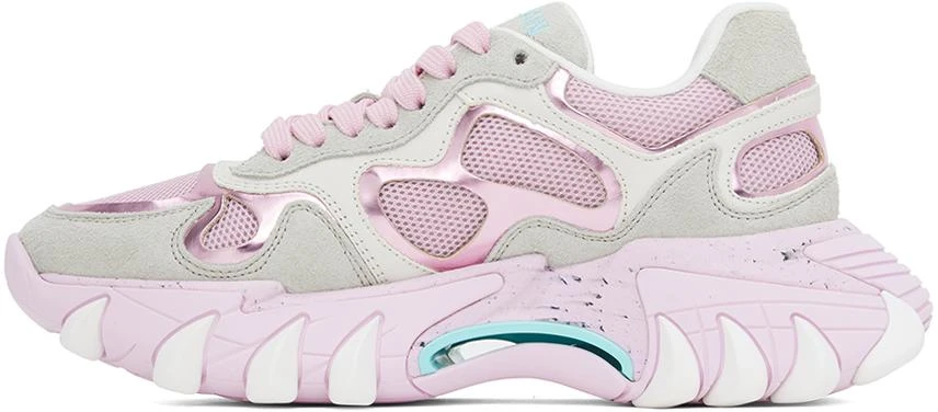 Balmain Off-White 
Pink B-East Sneakers 3