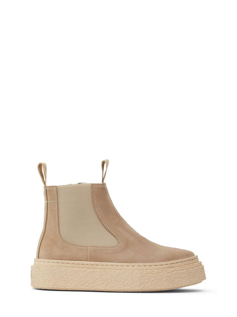 MM6 Yellow Anatomic Boots - Shoes - BeyondStyle
