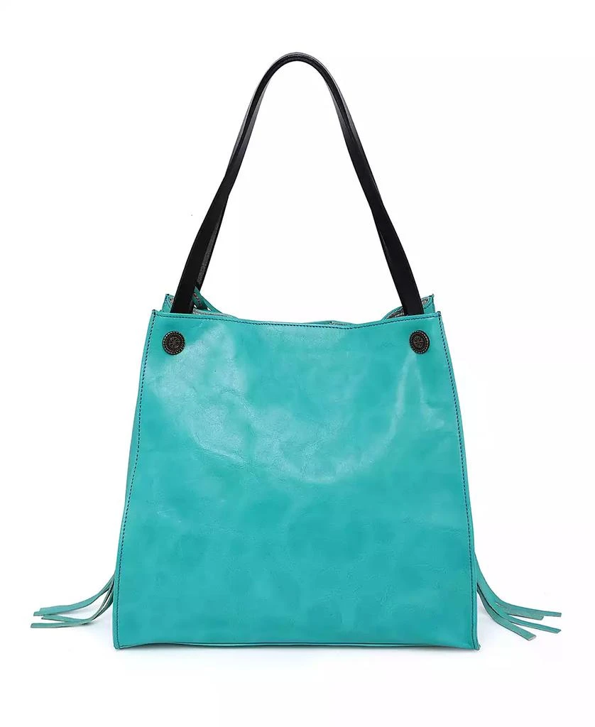 OLD TREND Women's Genuine Leather Daisy Tote Bag 7